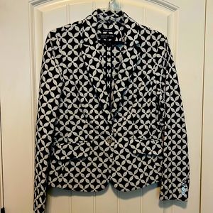 Navy & Off White Blazer